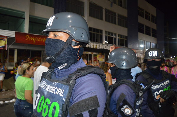 Agentes da Guarda Civil Municipal atuando no carnaval de Salvador (Foto: Ascom/GCM)