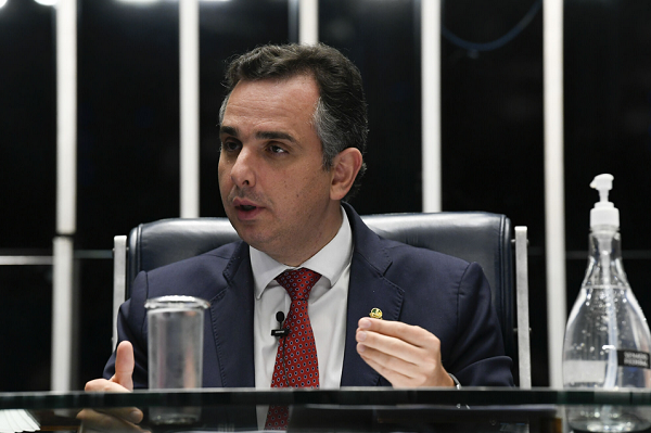 Pacheco teve apoio da maioria dos partidos e do presidente Luis Inácio Lula da Silva (PT) (Foto: Jefferson Rudy/Agência Senado)