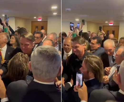 Bolsonaro voltou ao Brasil depois de 90 dias (Foto: Reprodução/Redes Sociais)