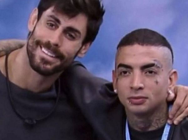 Aliados no jogo, Guimê e Sapato foram expulsos (Foto: Reprodução/Globo)
