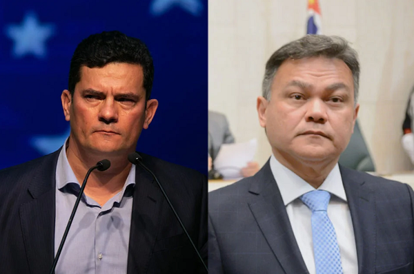 Senador Sergio moro e Promotor Lincoln Gakiya (Foto: Metropoles Rafaela Felicciano/Metropoles e Alesp)