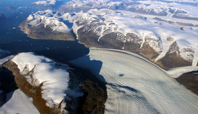A ringwoodite forma-se apenas com a intensa pressão encontrada em direção ao centro do planeta. Foto: NASA/OIB