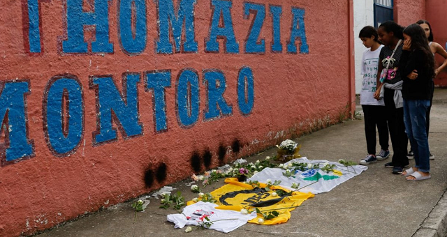 Escola foi alvo do ataque de um adolescente de 13 anos no dia 27 de março (Foto: Fernando Frazão/Agência Brasil)