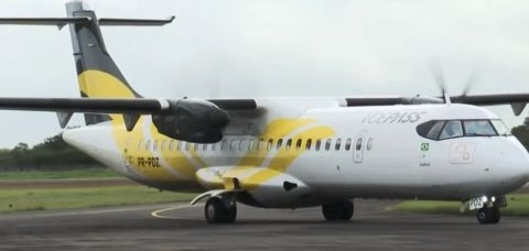 Trajeto terá em média meia hora de duração e serão feitos dois voos semanais nesta linha - Foto: Reprodução/TV Bahia