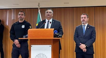 ministro Flávio Dino, durante a entrevista desta segunda-feira – Foto: Divulgação