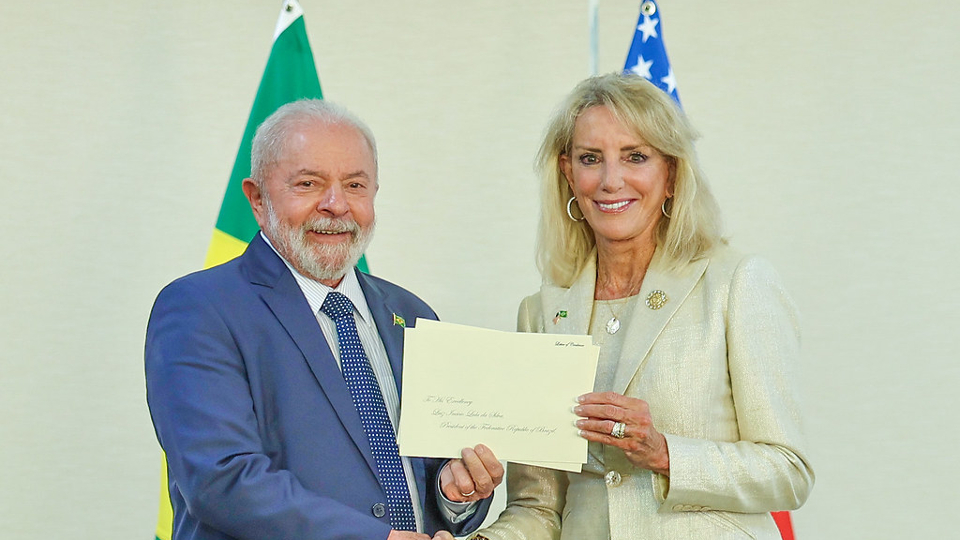 Apresentação de credências da embaixadora dos Estados Unidos da América no Brasil, Elizabeth Bagley (Foto: Valter Campanato/Agência Brasil)