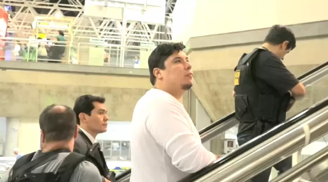 Bolsonarista que atacou a PF é preso fugindo para a Argentina (Foto: Reprodução/TV Globo)