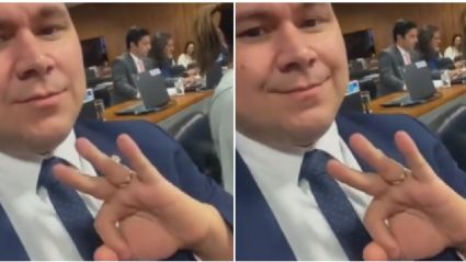 Abílio Brunini (PL-MT) nega que tenha feito sinal com a mão utilizados por movimentos supremacistas e neonazistas em diferentes países do mundo; veja