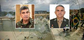 José Carlos Assumpção Penteado e Carlos Feitosa Rodrigues, remanescentes da turma do 'general Heleno', foram cordiais com invasores golpistas do Palácio do Planalto - Reprodução