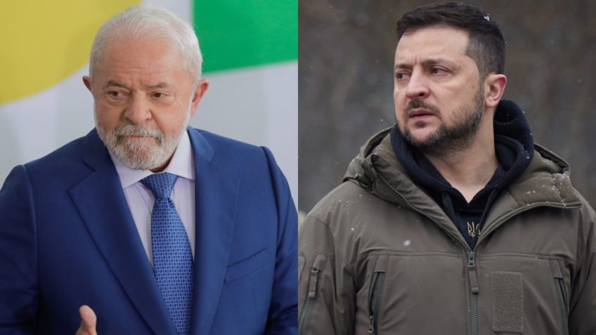 Presidente da Ucrânia questionou por que Lula se alinha às narrativas de Vladimir Putin, destacando que o líder russo age como um 'colonizador' - Foto: Reporodução