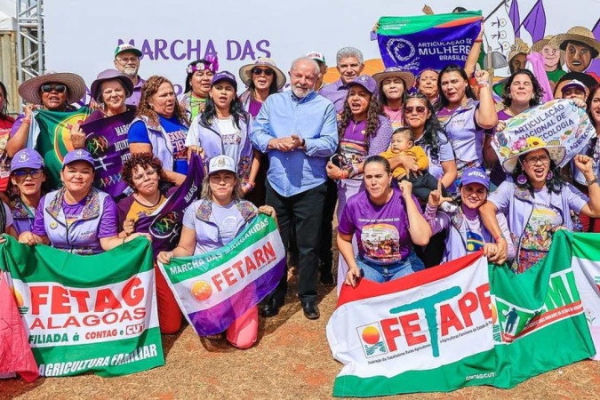 Presidente participou de encerramento de marcha em Brasília - Foto: Reprodução
