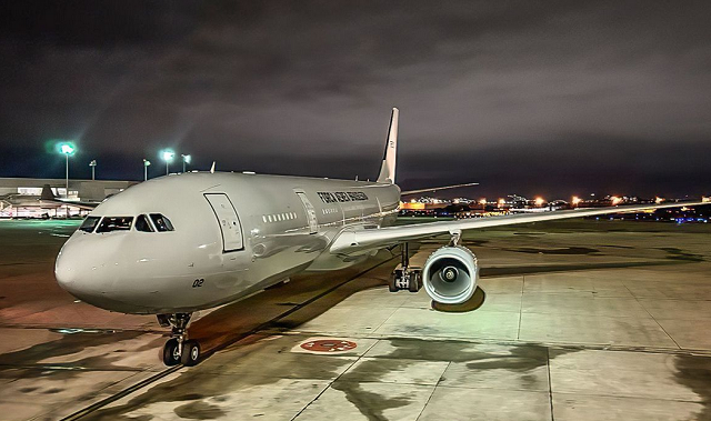 O retorno está previsto para o domingo (22) à tarde, com pouso do KC-30 na madrugada da segunda-feira (23), no Aeroporto Internacional do Galeão, no Rio (Foto: Gov BR/FAB)