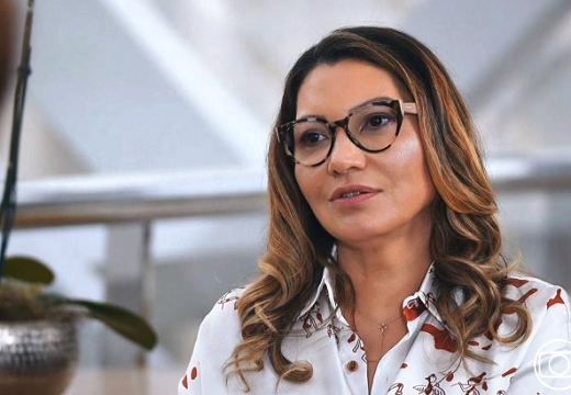 Primeira-dama, Janja (Foto: Reprodução/TV Globo)