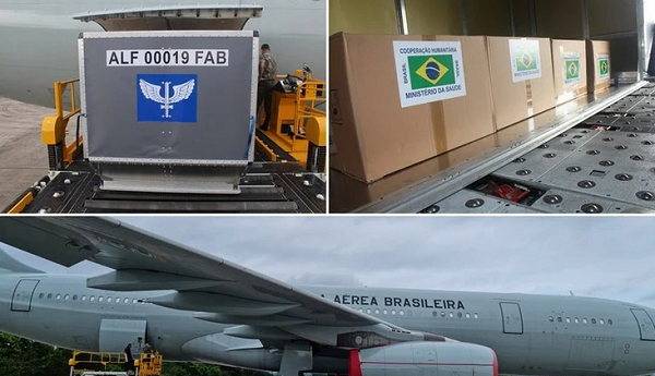 Os 40 purificadores embarcados no KC-30 da FAB têm capacidade para tratar mais de 220 mil litros de água por dia (Foto: Reprodução)