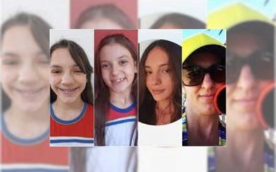 Mãe e filhas foram mortas impiedosamente pelo sujeito que trabalhava na casa ao lado, com pedreiro. Crédito: Reprodução