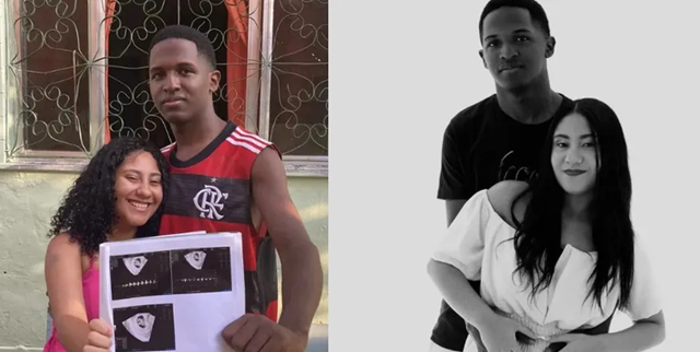 Sara Silva, de 18 anos, estava grávida de cinco bebês. Ao lado, Renan Alves de Oliveira, de 20 anos, seu namorado (Foto: Camila Araujo e Reprodução/Instagram) Sara Silva, de 18 anos, estava grávida de cinco bebês. Ao lado, Renan Alves de Oliveira, de 20 anos, seu namorado (Foto: Camila Araujo e Reprodução/Instagram)