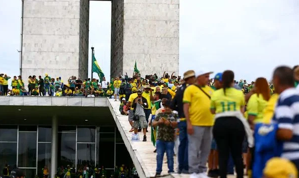 Ato antidemocrático de 8 de janeiro (Foto: Marcelo Camargo/Agência Brasil)