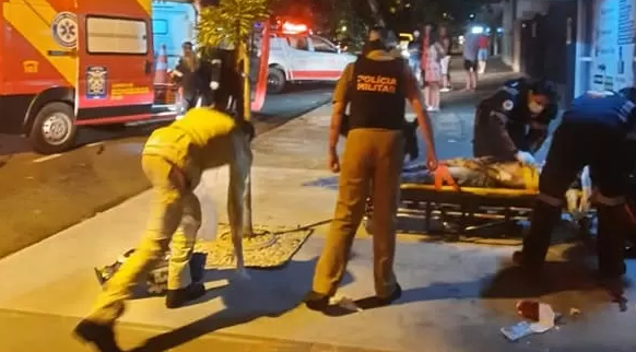 Atentado a tiros deixa quatro mortos durante ceia de Natal em Maringá (Foto: Corpo de Bombeiros/Divulgação)