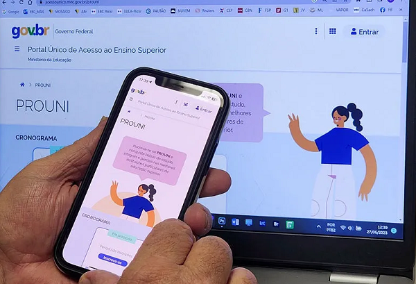 As inscrições devem ser feitas exclusivamente pelo Portal Único de Acesso ao Ensino Superior (Foto: Rafa Neddermeyer/Agência Brasil)