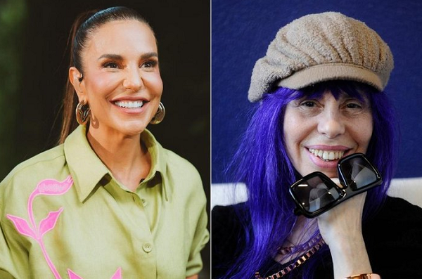 Ivete Sangalo e Baby do Brasil (Foto: Heder Nunez/Maicon Damasceno/Globo/Agência/RBS)