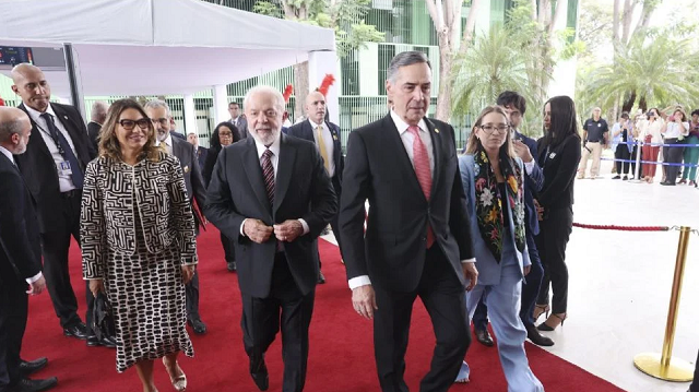 Lula ao chegar para a cerimônia de abertura do ano judiciário no STF (Foto: Antonio Augusto/SCO/STF)