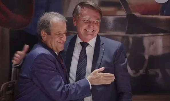 Valdemar e Bolsonaro (Foto: Reprodução/Youtube)