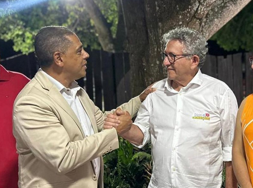 Zeinho Damasceno anunciou apoio à pré-candidatura de Luiz Caetano a prefeito da cidade (Foto: Reprodução)