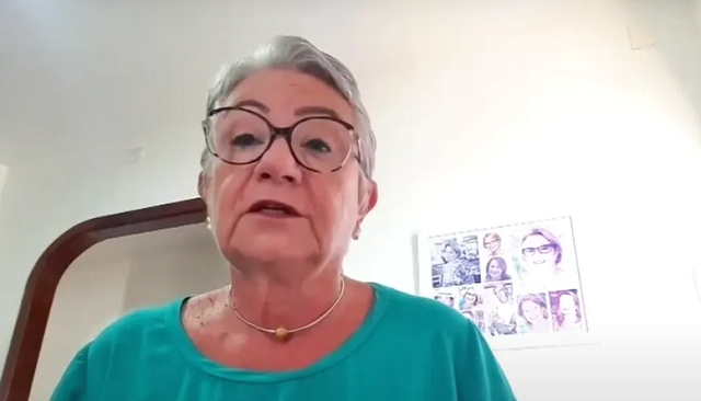 Sônia Maria Haas, irmã de João Carlos Haas Sobrinho, desaparecido político (Foto: Reprodução/YouTube)