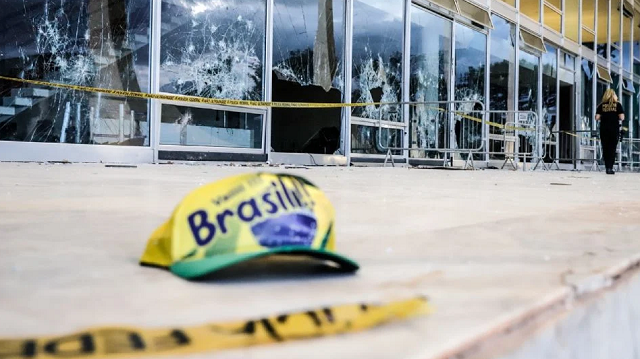 STF depredado por bolsonaristas em 8 de janeiro de 2023 (Foto: Fellipe Sampaio/SCO/STF)