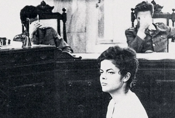 Dilma Rousseff durante auditoria militar do Rio de Janeiro, em 1970 (Foto: Arquivo Nacional da Comissão da Verdade)