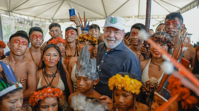 Lula na 52ª Assembleia Geral dos Povos Indígenas de Roraima (Foto: Ricardo Stuckert)