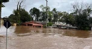 Enchente no município de Cruzeiro do Sul, no RS. Créditos: Agência Senado