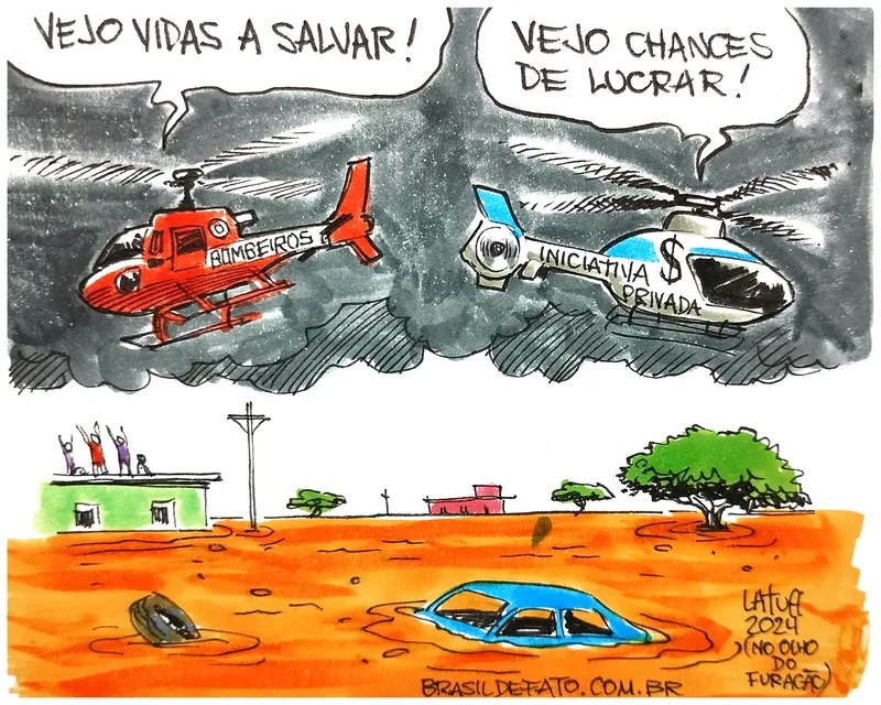 Arte - Enchentes no RS: visões distintas