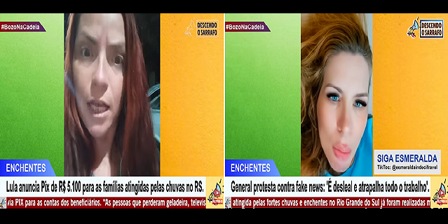 Moradoras do Rio Grande do Sul fazem desabafo tocante diante da má conduta de conterrâneos frente a tragédia que se abate sobre o Estado (Foto: Print YouTube/Montagem)