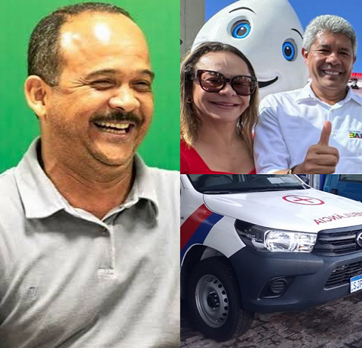 Ambulância está parada no pátio da Secretaria de Saúde (Sesau) desde o dia 18 de março (Foto: Reprodução/Política Ao Vivo)