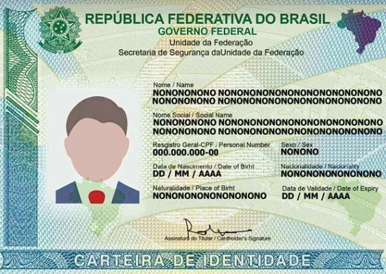 Nova Carteira de Identificação Nacional (Foto: Reprodução)