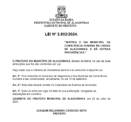 Print da edição de 30 de julho de 2024 do Diário Oficial de Alagoinhas (Foto: Reprodução)