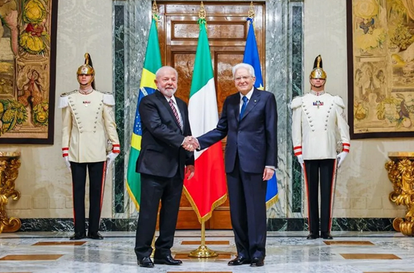 Lula e Mattarella tiveram encontro na Itália em junho de 2023 (Foto: Ricardo Stuckert/PR)