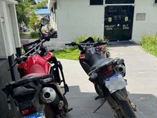 Motocicletas possuíam restrição de roubo (Foto: Divulgação)