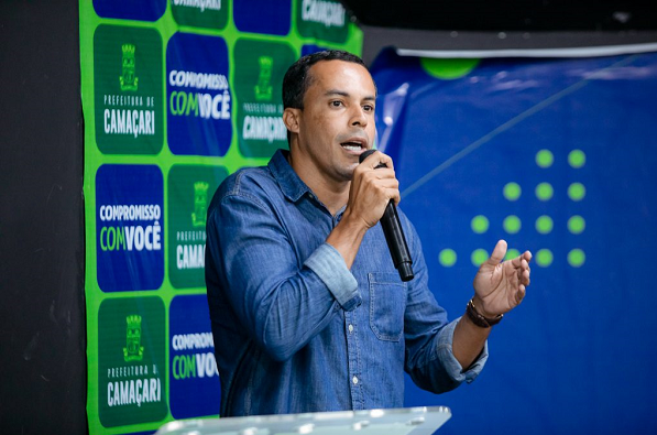 Candidato à prefeitura de Camaçari, Cleiton Pereira (Novo) (Foto: Josue Silva)