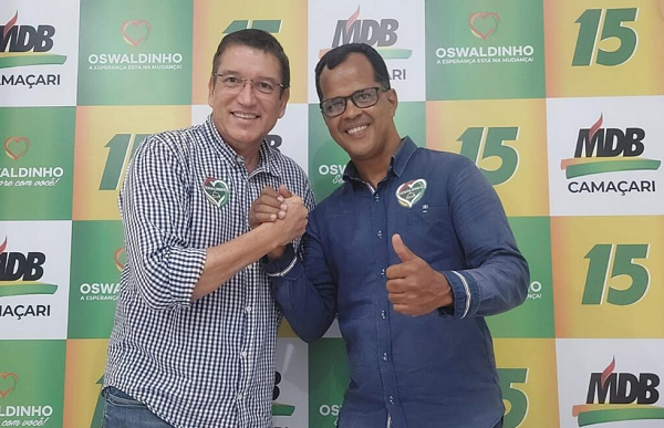 Oswaldinho anuncia o Pastor Cristiano Moreira para seu vice (Foto: Reprodução)