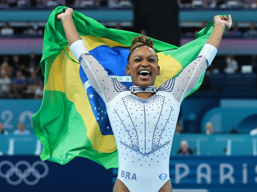 Rebeca Andrade levou a prata no salto (Foto: Ricardo Bufolin/CBG)