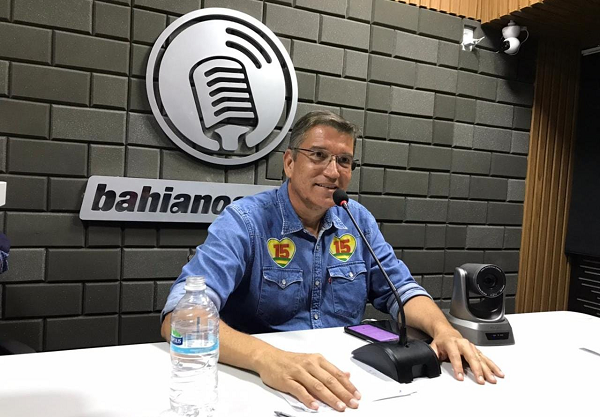 Candidato a prefeito de Camaçari, Oswaldinho (MDB) (Foto: Divulgação)