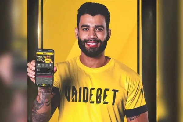 Gusttavo Lima para campanha da 'Vaide Bet' (Foto: Reprodução)