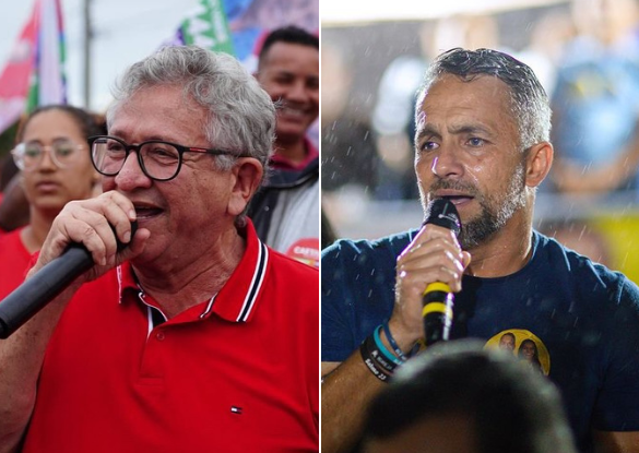 Segundo pesquisa eleitoral FocoBahia/BNEWS, Caetano seria eleito prefeito de Camaçari em primeiro turno (Foto: Montagem/Reprodução/Rede Social)