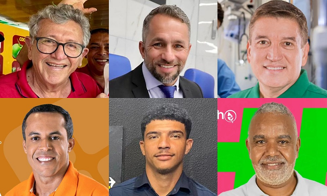 Candidatos a prefeito de Camaçari (Foto: Reprodução)