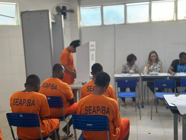 Seap e TRE-BA prepararam esquema especial para garantir o direito ao voto dos internos (Foto: Divulgação)