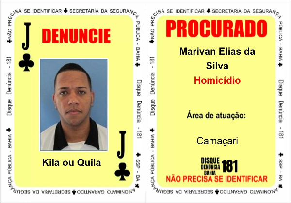 Marivan Elias da Silva voltou para o Baralho do Crime (Foto: Reprodução/SSP-BA)
