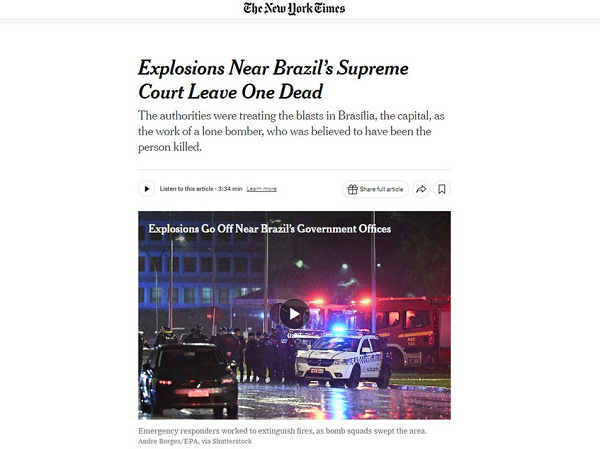 The New York Times, Estados Unidos (Foto: Reprodução)
