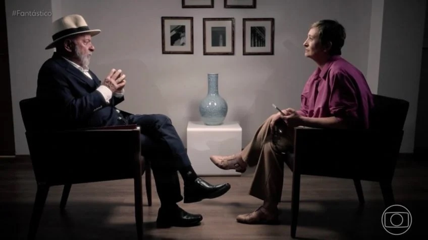Além de editar entrevista para ressuscitar o lavajatismo, emissora escondeu fala importante do presidente sobre isenção do IR p/ os mais pobres e tributação dos mais ricos. Créditos: Reprodução/TV Globo